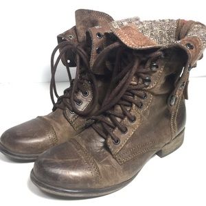 Steve Madden combat boots size 8